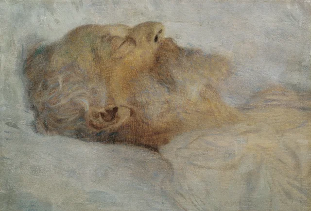 Anciano en su lecho de muerte