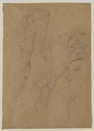 Two Female Nudes Standing