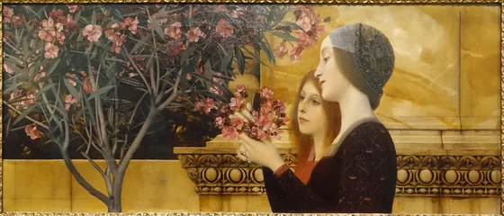 Two Girls with an Oleander