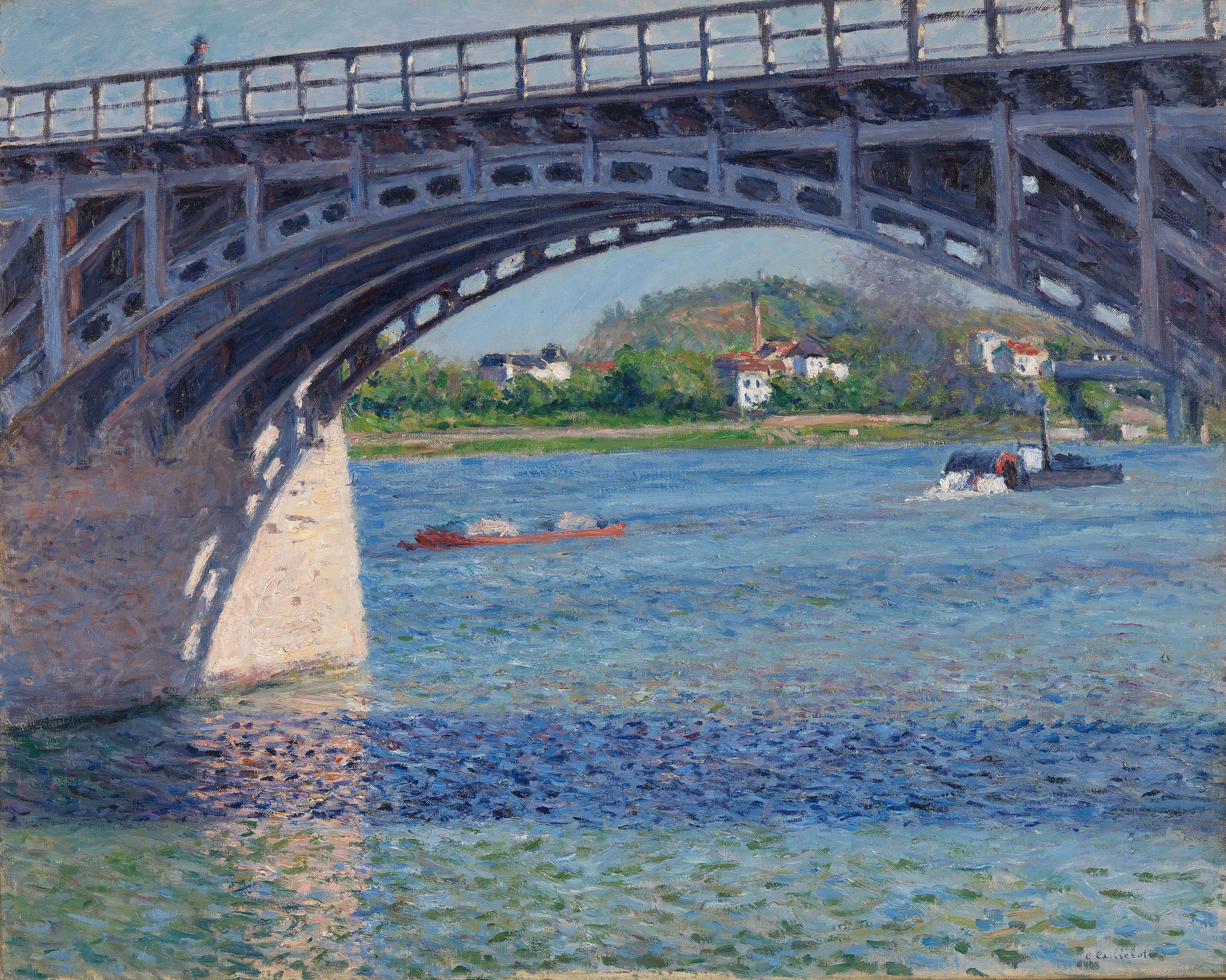 Le pont d’Argenteuil et la Seine, Gustave Caillebotte