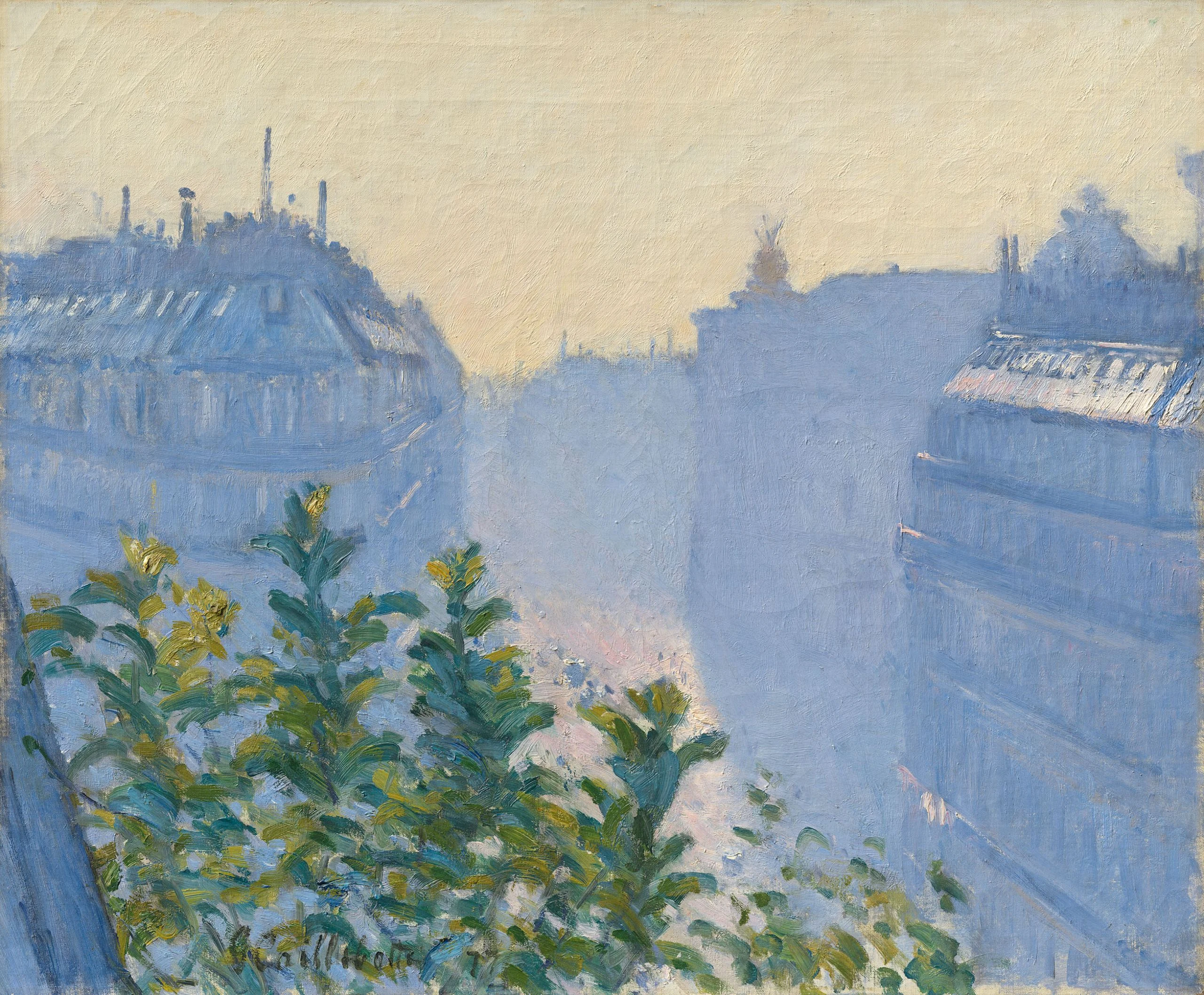 Rue Halévy, View from a Balcony, Gustave Caillebotte