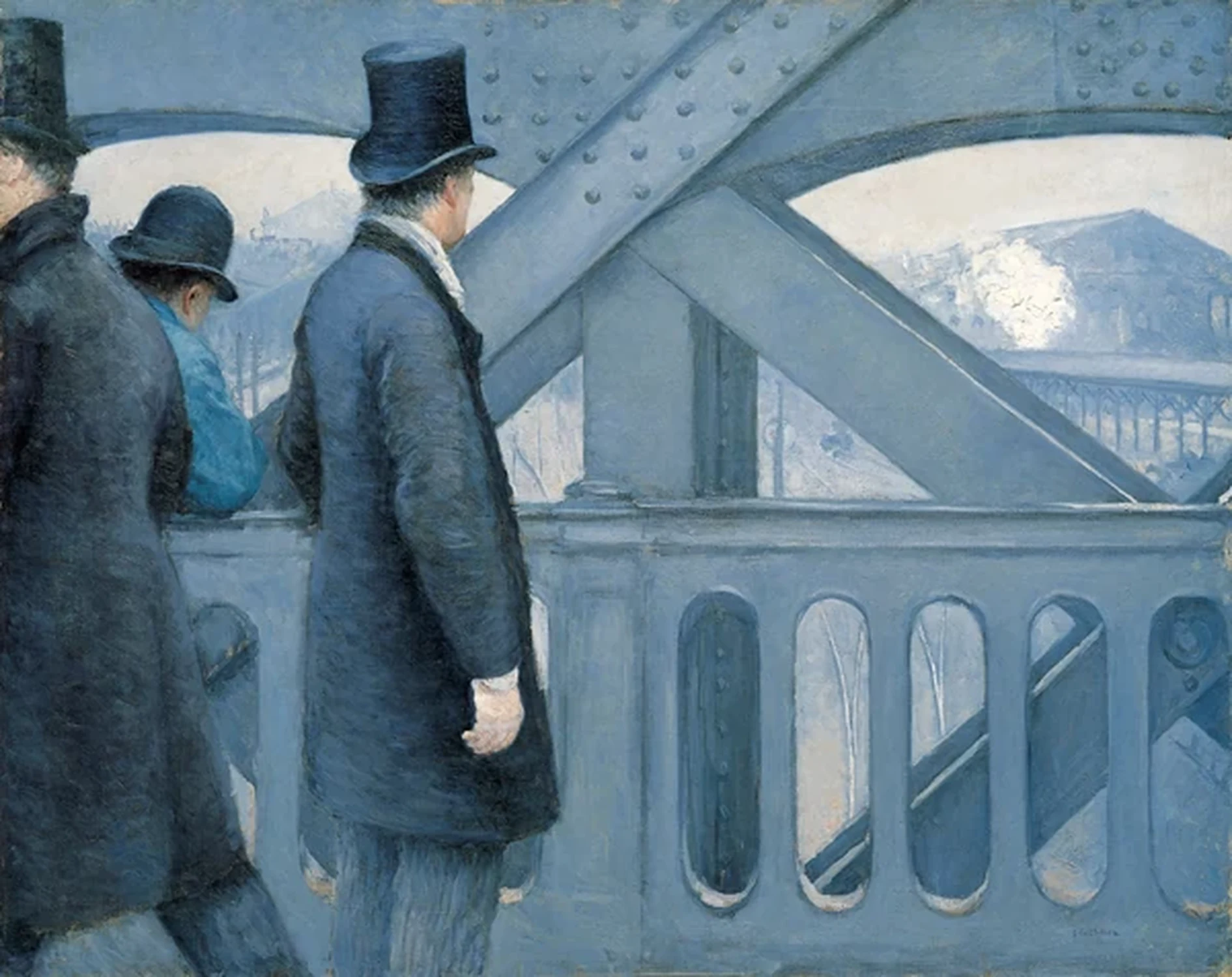 Sur le pont de l'Europe, Gustave Caillebotte