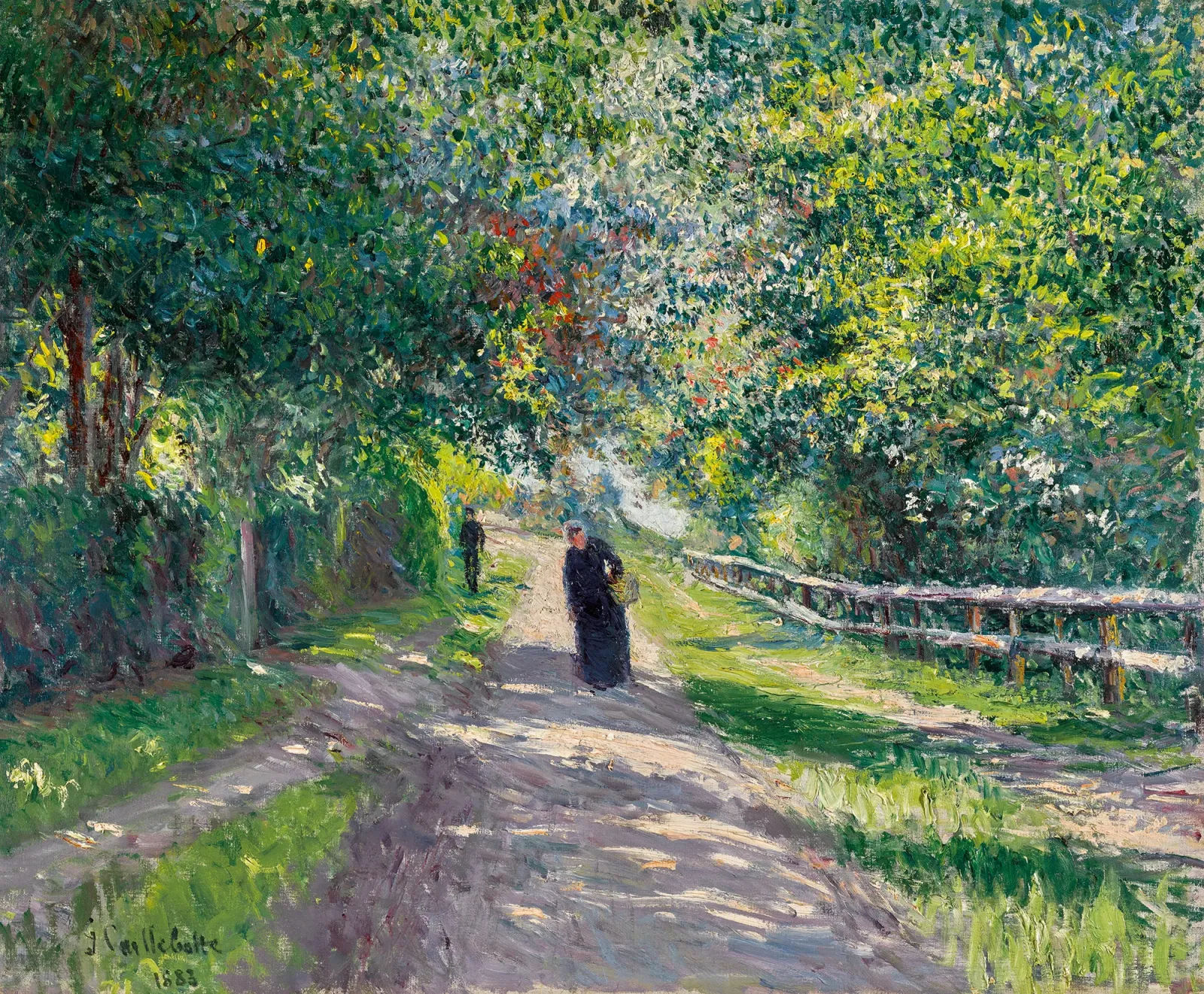 Allée de la Villa des Fleurs à Trouville, Gustave Caillebotte