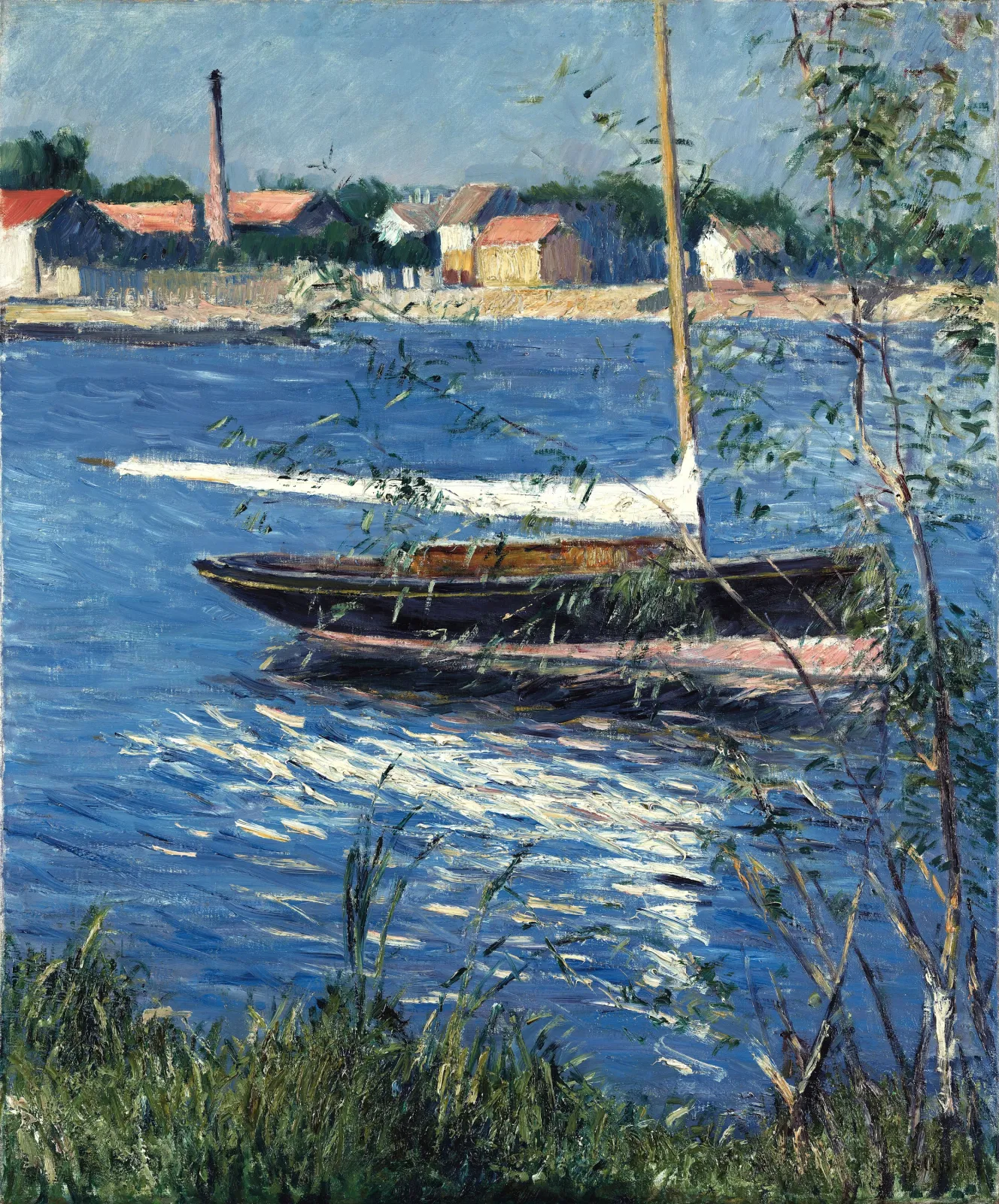 Bateau au mouillage sur la Seine à Argenteuil, Gustave Caillebotte