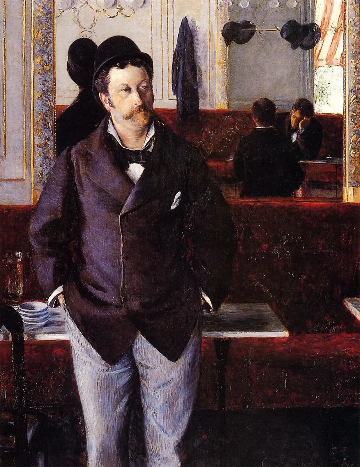 Dans un café, Gustave Caillebotte