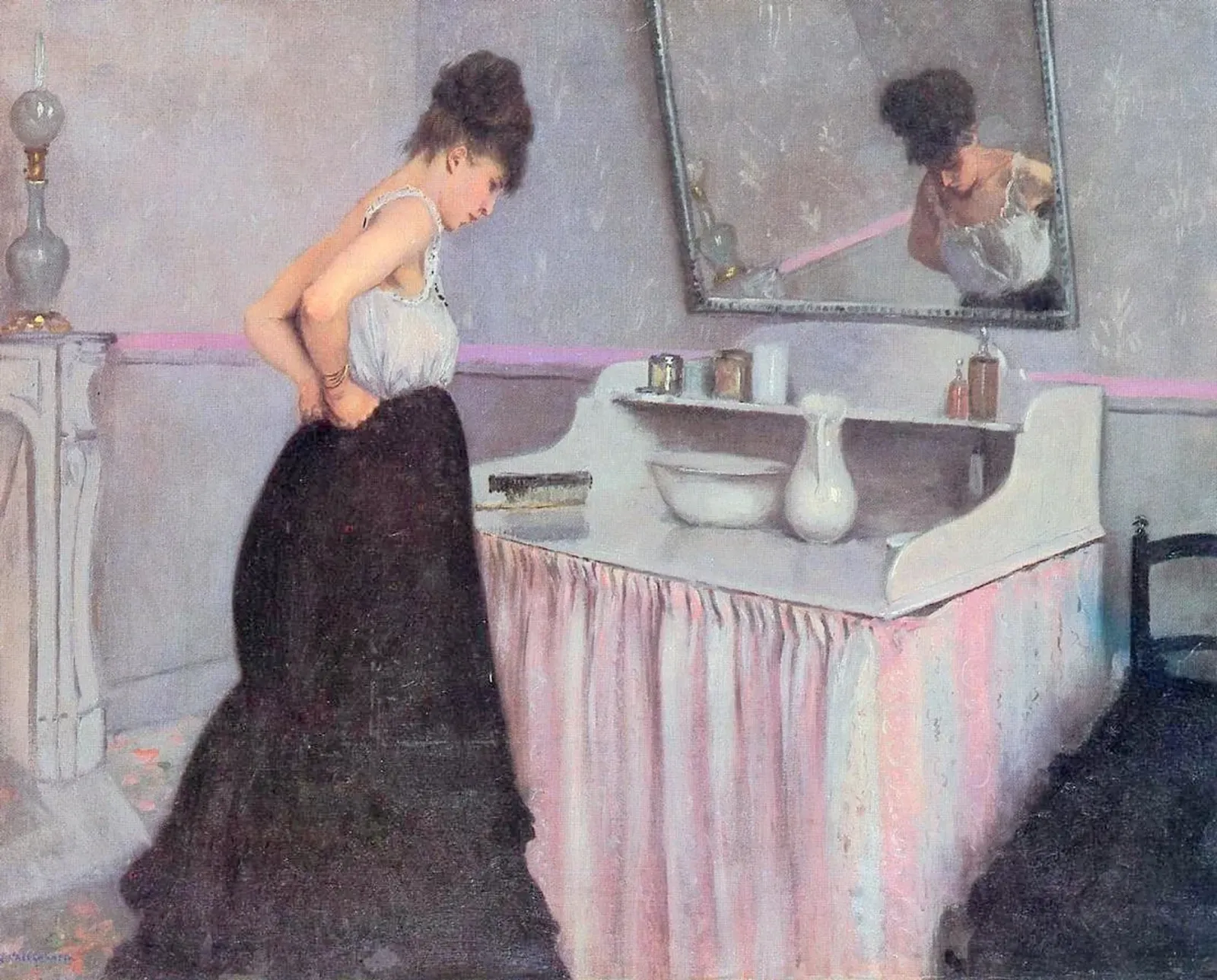 Femme à sa toilette, Gustave Caillebotte
