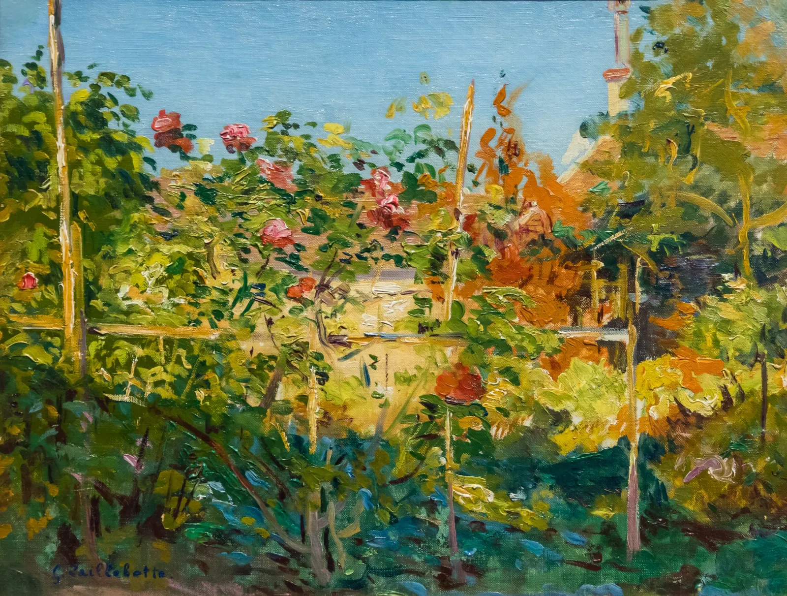Jardin à Trouville, Gustave Caillebotte