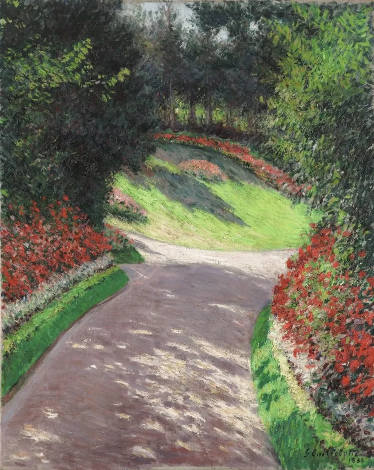 L'Allée du jardin, Gustave Caillebotte