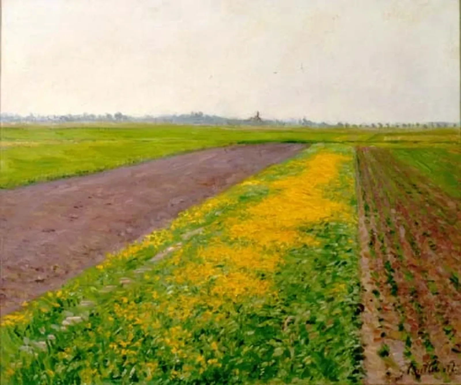 La plaine de Gennevilliers, Gustave Caillebotte