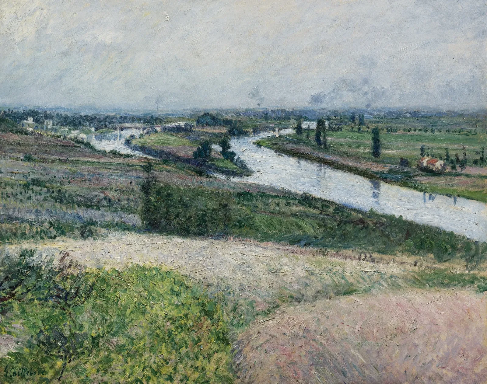 La Seine à la pointe d'Épinay, Gustave Caillebotte