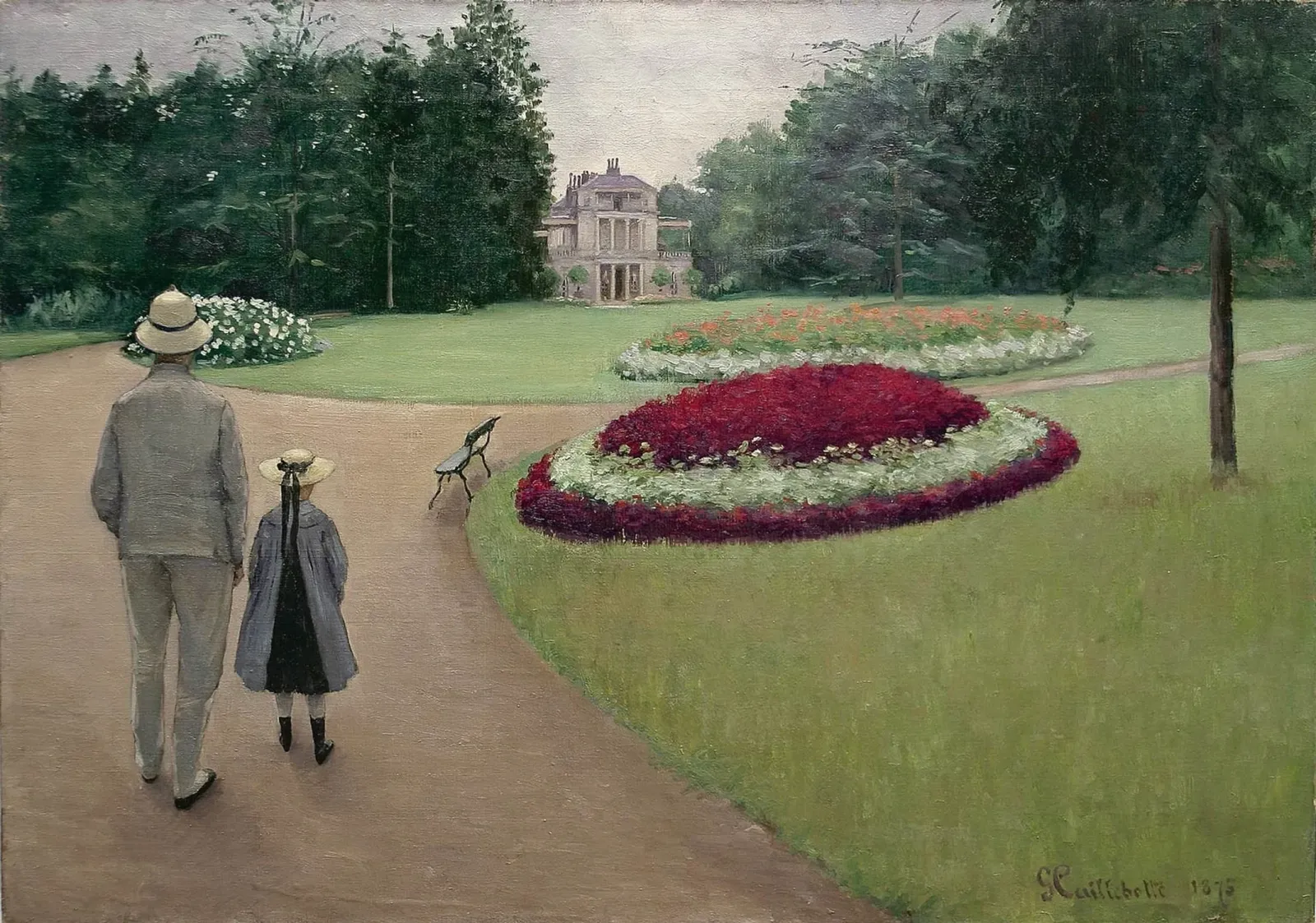 Le parc de la propriété Caillebotte à Yerres, Gustave Caillebotte