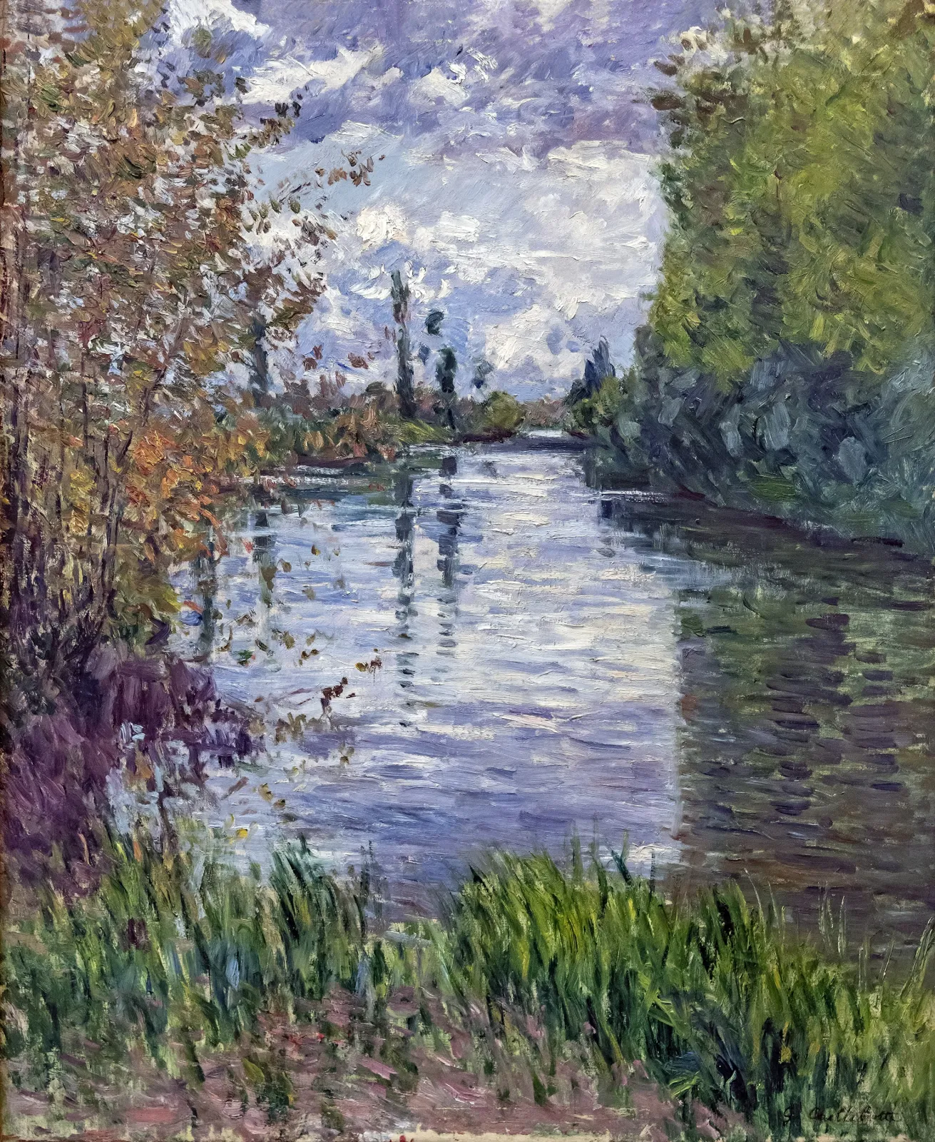 Le Petit bras de la Seine en automne, Gustave Caillebotte