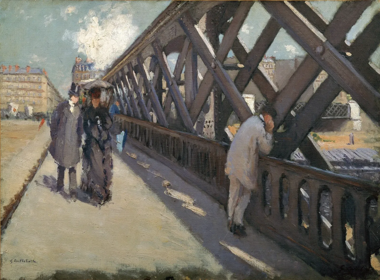 Le pont de l'Europe, Gustave Caillebotte