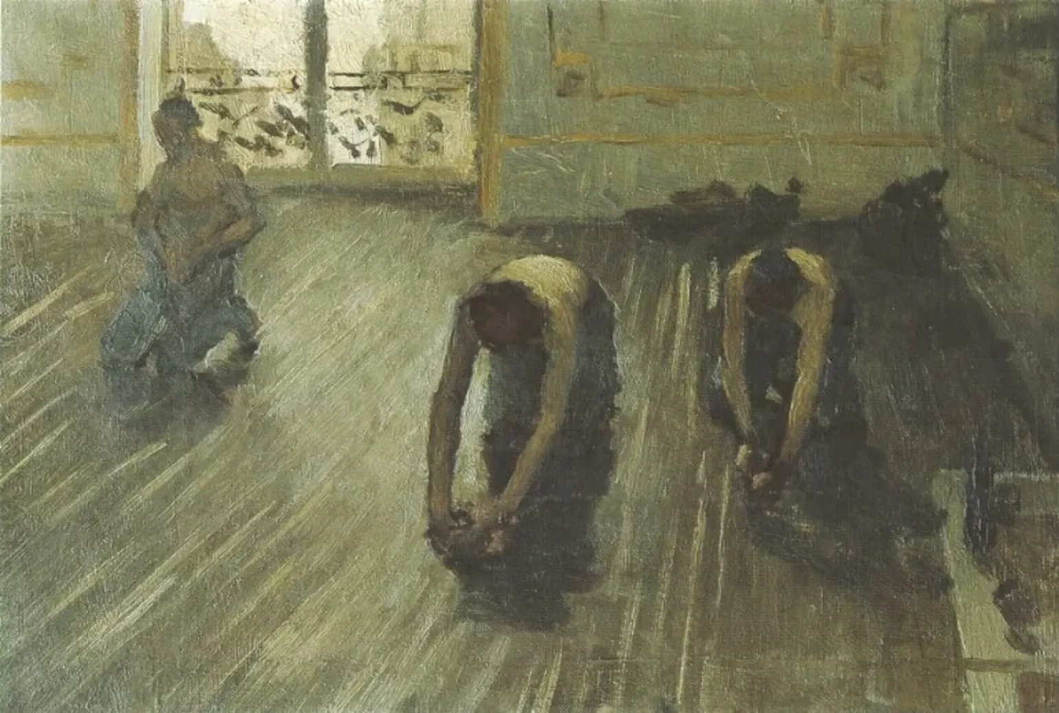 Les raboteurs de parquet (étude), Gustave Caillebotte
