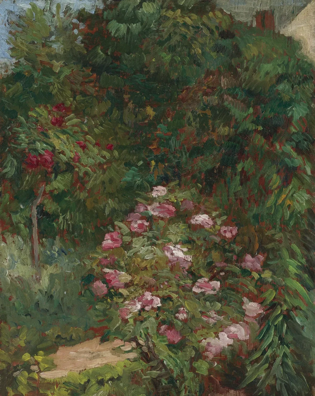 Massif de fleurs, jardin du Petit Gennevilliers, Gustave Caillebotte