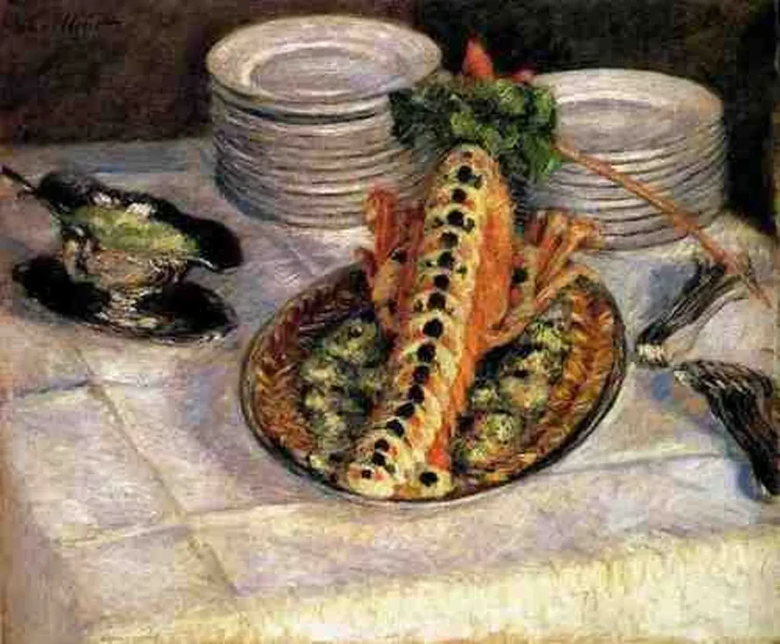 Nature morte aux écrevisses, Gustave Caillebotte