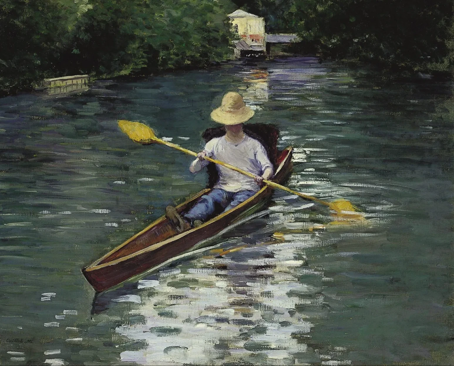 Périssoire sur l'Yerres, Gustave Caillebotte
