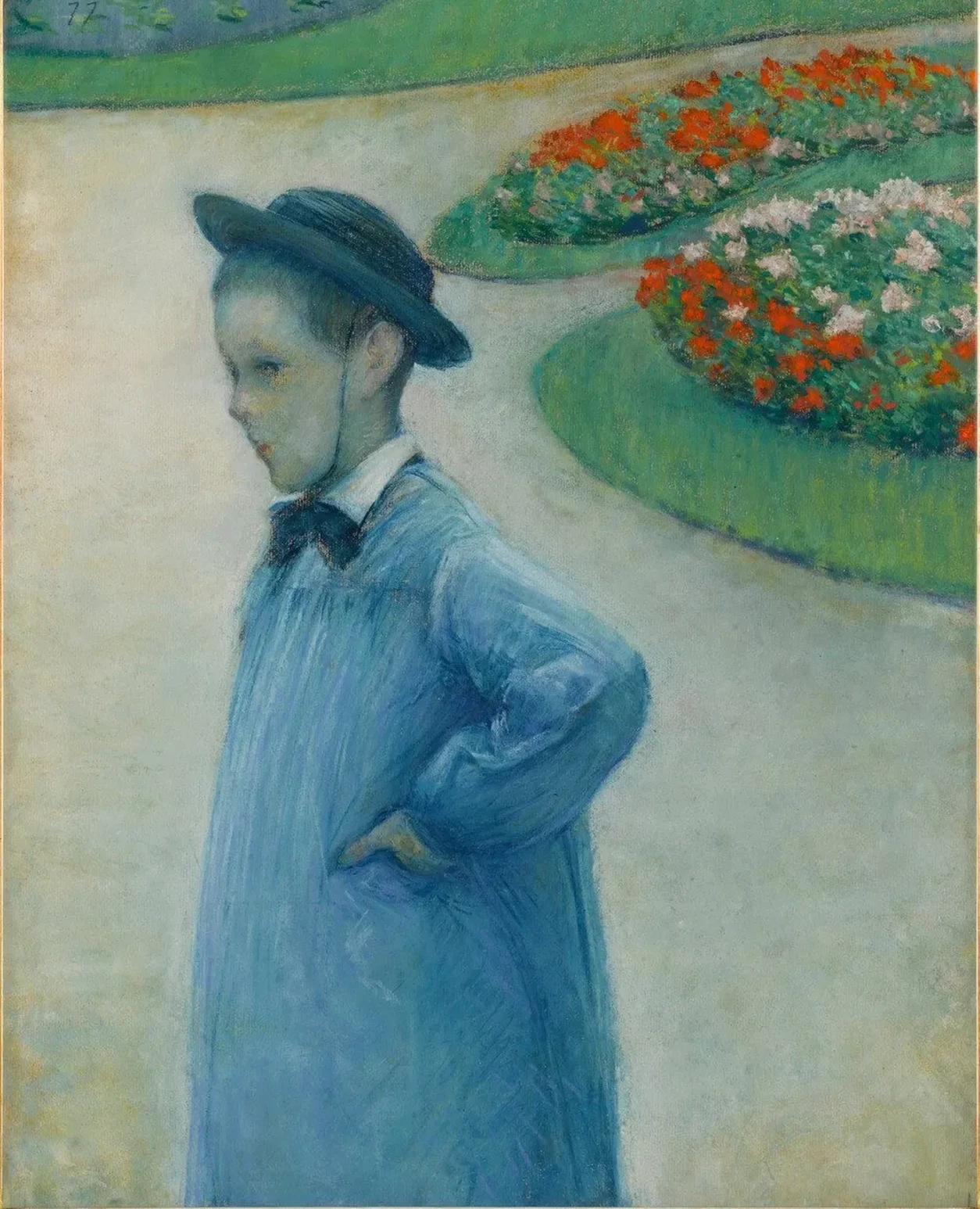 Portrait de Camille Daurelle dans le jardin d'Yerre, Gustave Caillebotte