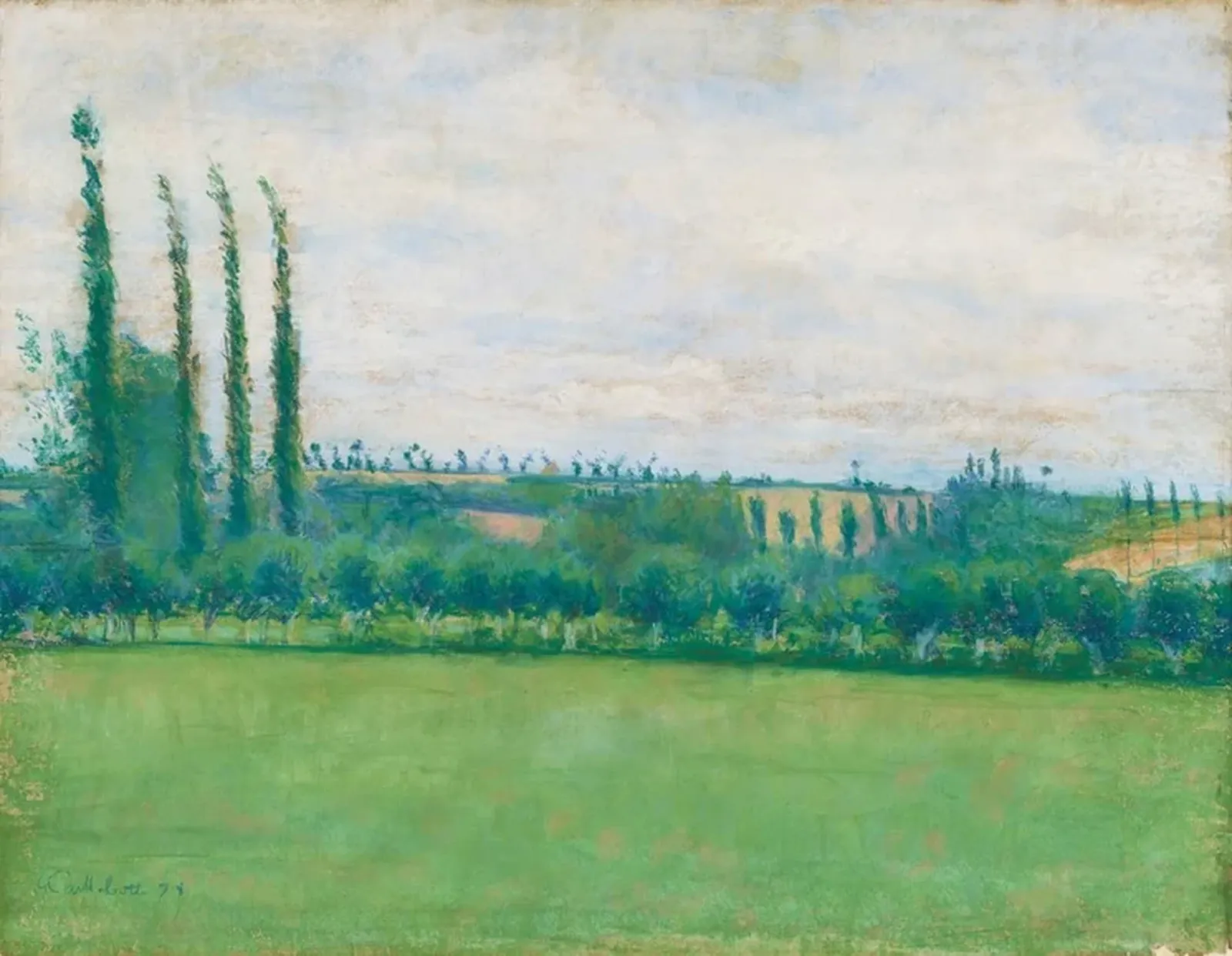 Prairie, Yerres, Gustave Caillebotte