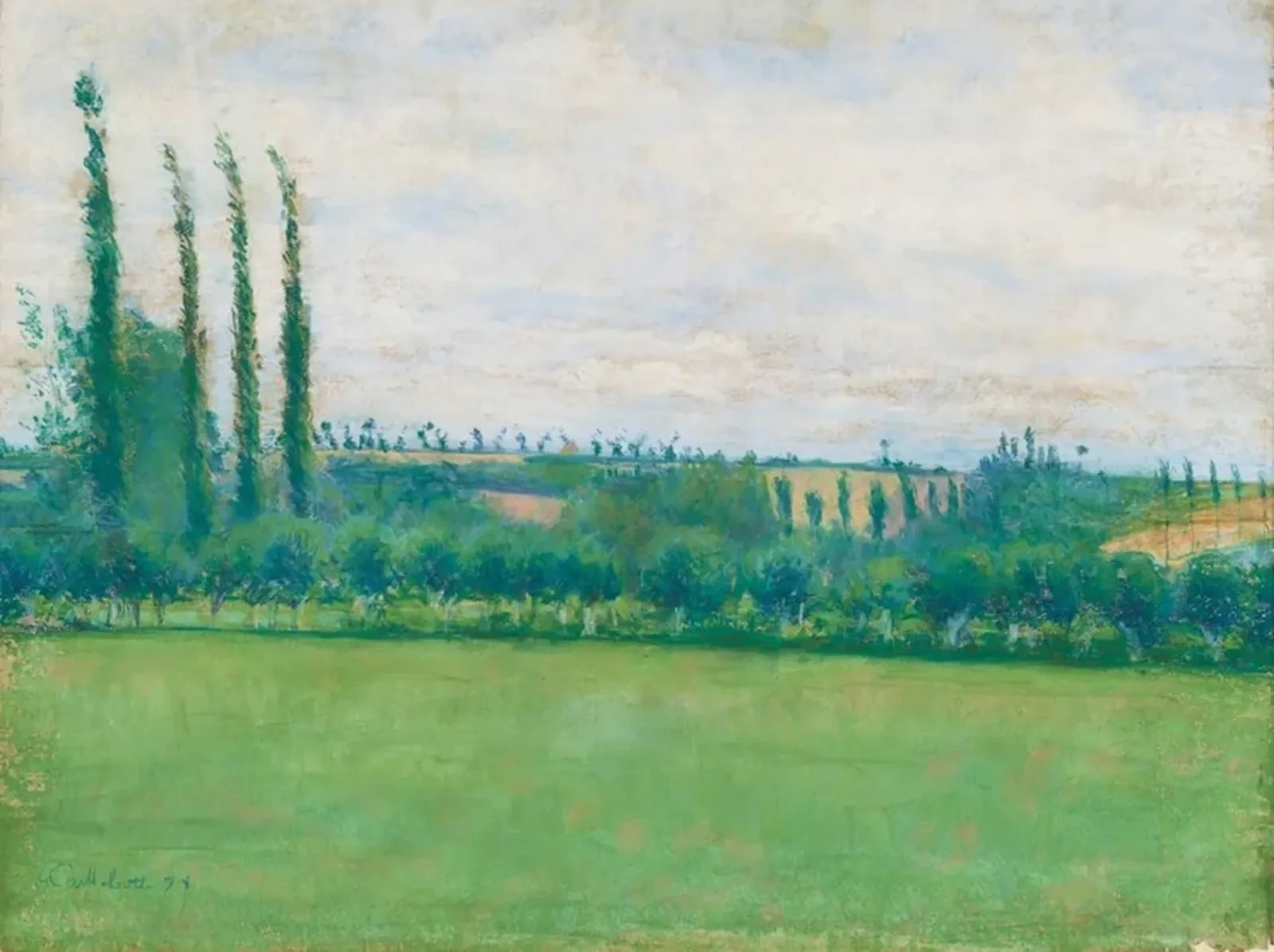 Prairie, Yerres, Gustave Caillebotte