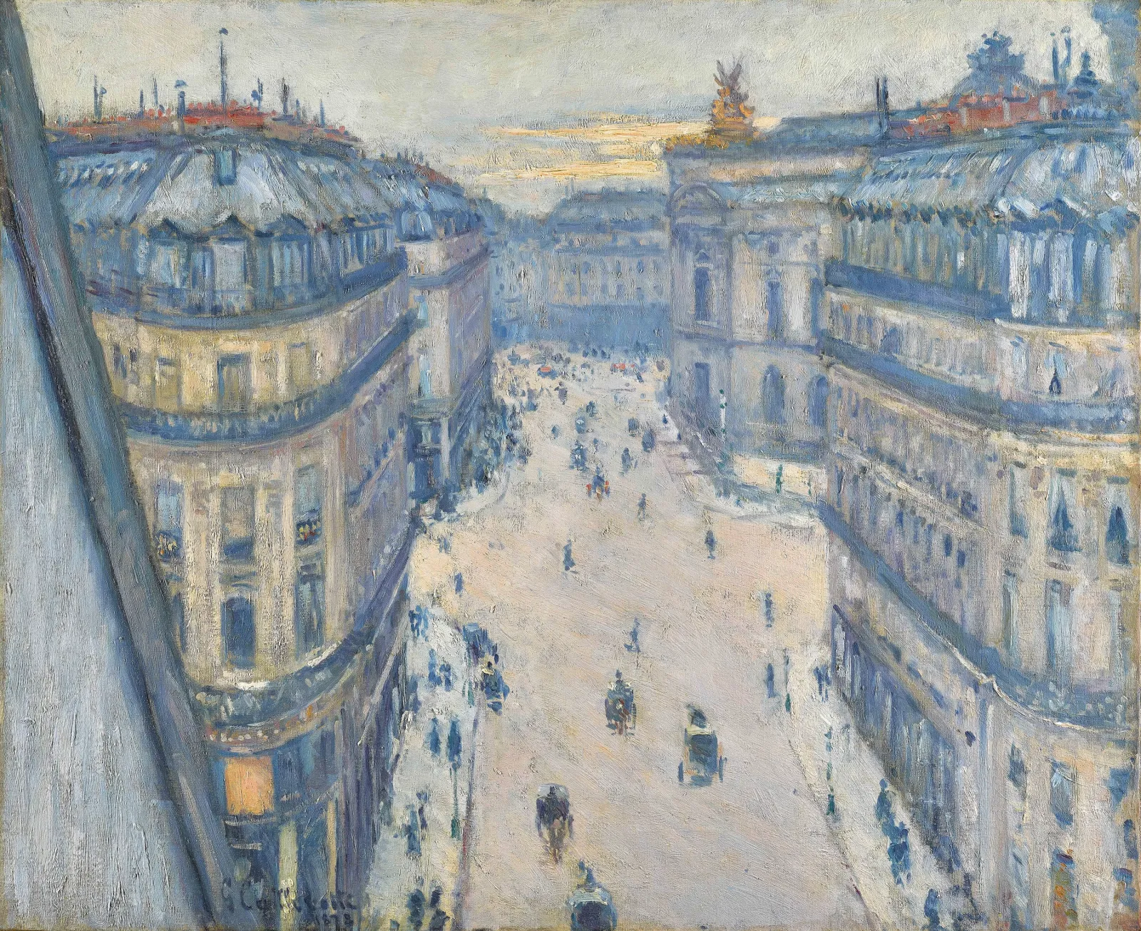 Rue Halévy, vue d'un sixième étage, Gustave Caillebotte