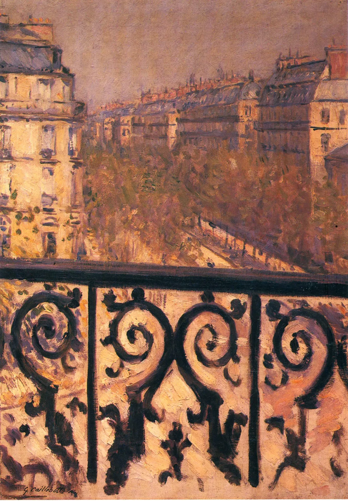 Un balcon à Paris, Gustave Caillebotte