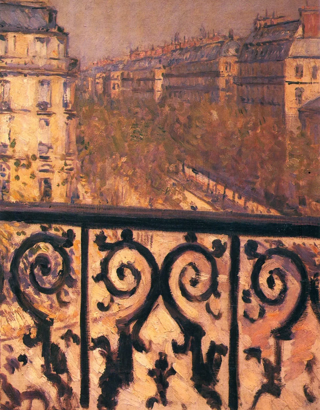 Un balcon à Paris, Gustave Caillebotte