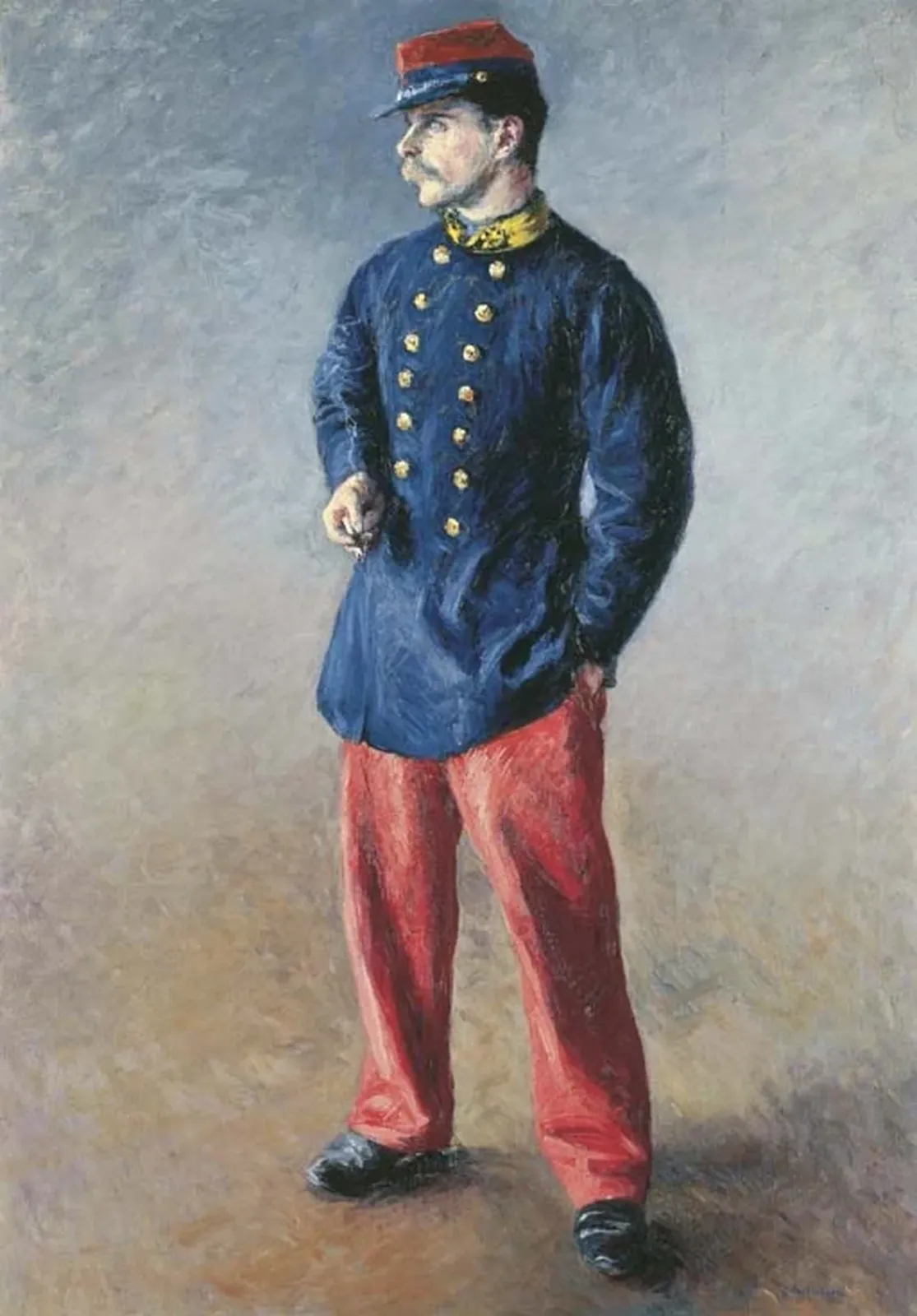 Un soldat, Gustave Caillebotte