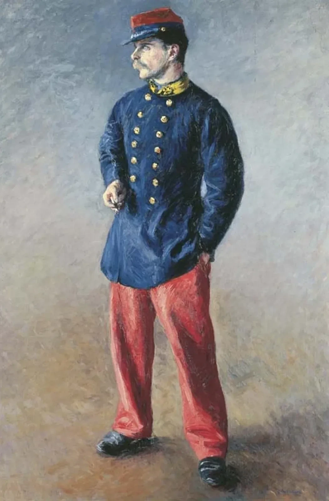 Un soldat, Gustave Caillebotte