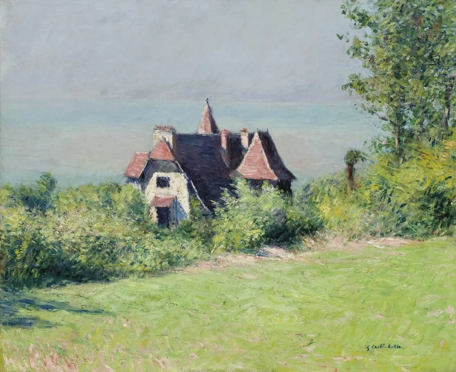 une villa à Trouville, Gustave Caillebotte