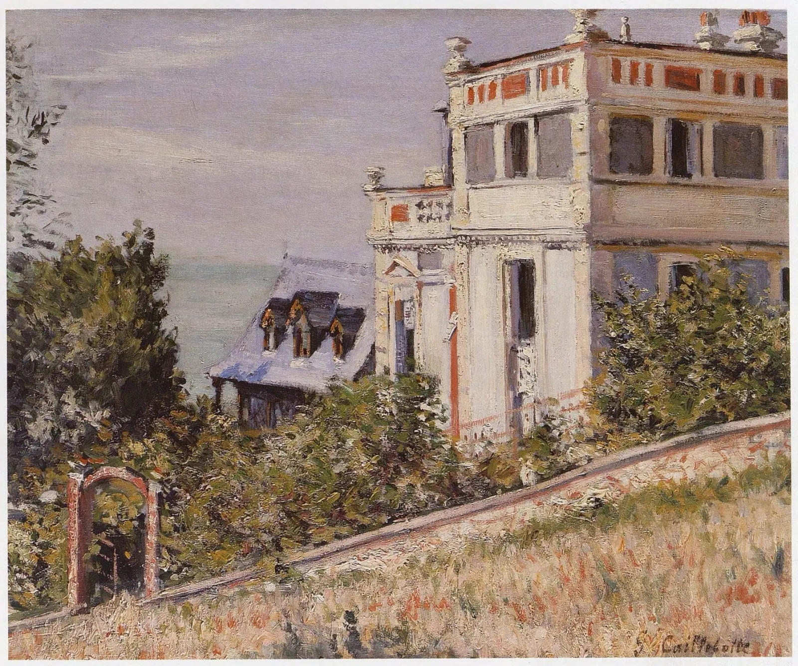 Villas au bord de la mer, en Normandie, Gustave Caillebotte