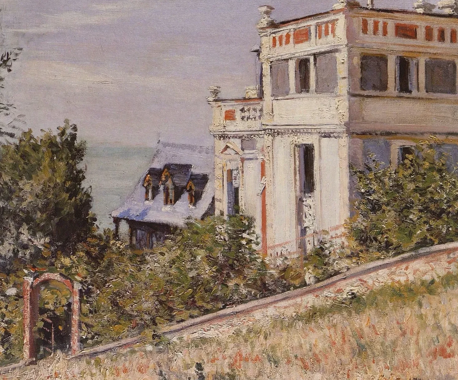 Villas au bord de la mer, en Normandie, Gustave Caillebotte
