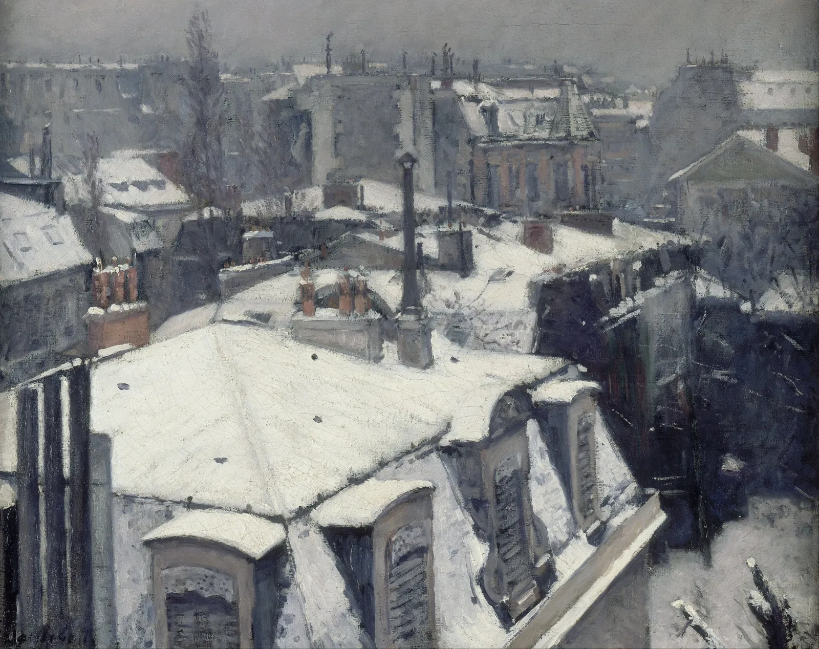 Vue de toits, Gustave Caillebotte