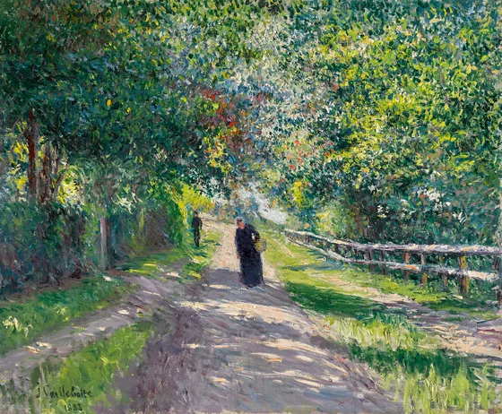 Allée de la Villa des Fleurs à Trouville