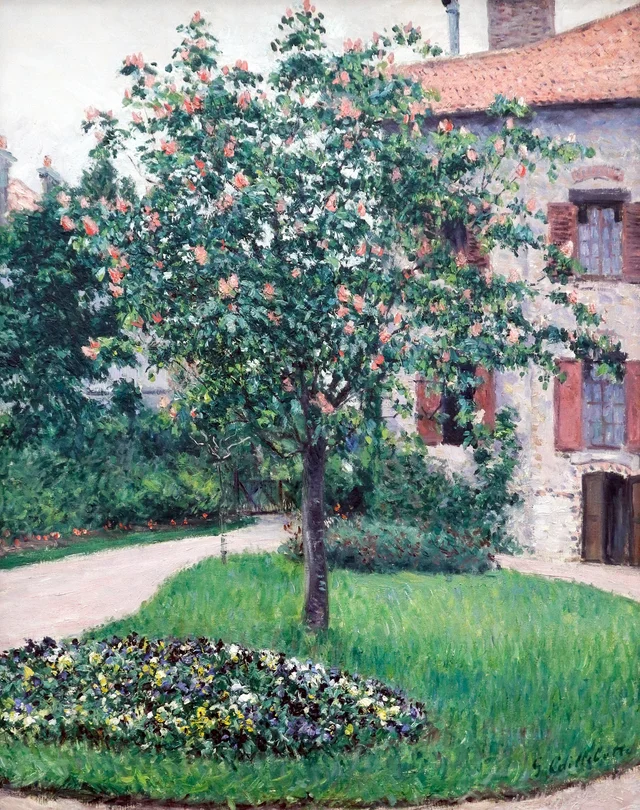 Arbre en fleurs, Gustave Caillebotte