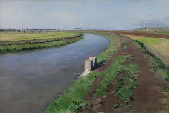 Bord de canal, près de Naples