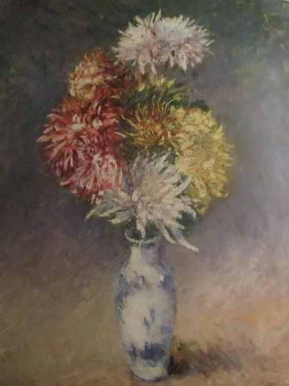 Chrysanthèmes dans un vase