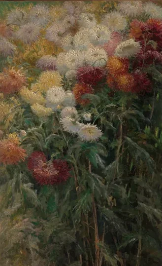 Chrysanthemums in the Garden at Petit-Gennevilliers