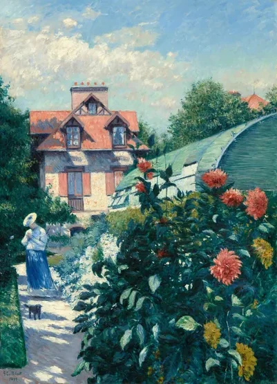 Dahlias, Garden at Petit Gennevilliers