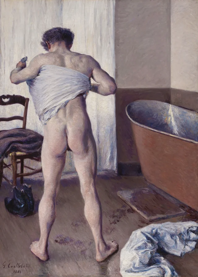 Hombre en el baño