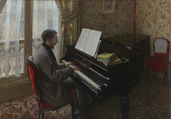 Jeune Homme jouant du piano