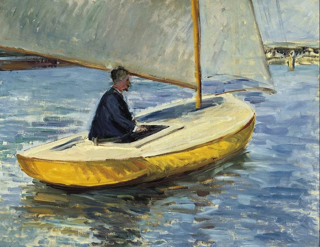 El barco amarillo, Gustave Caillebotte