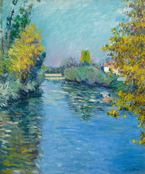 Le petit bras de la Seine, effet d'automne