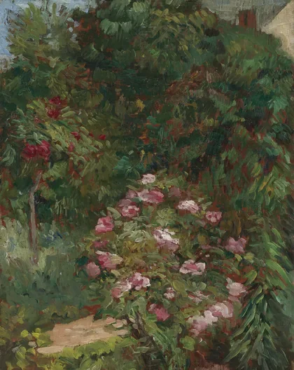 Massif de fleurs, jardin du Petit Gennevilliers