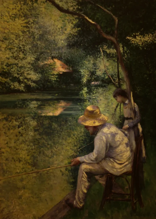 Pêche à la ligne, Gustave Caillebotte