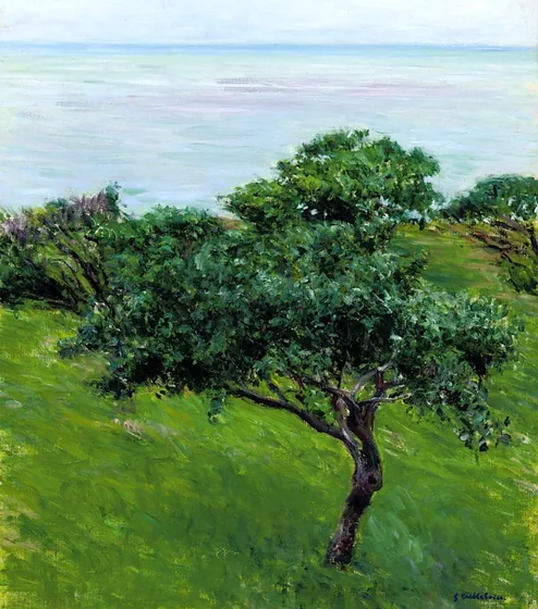Pommiers au bord de la mer, Trouville