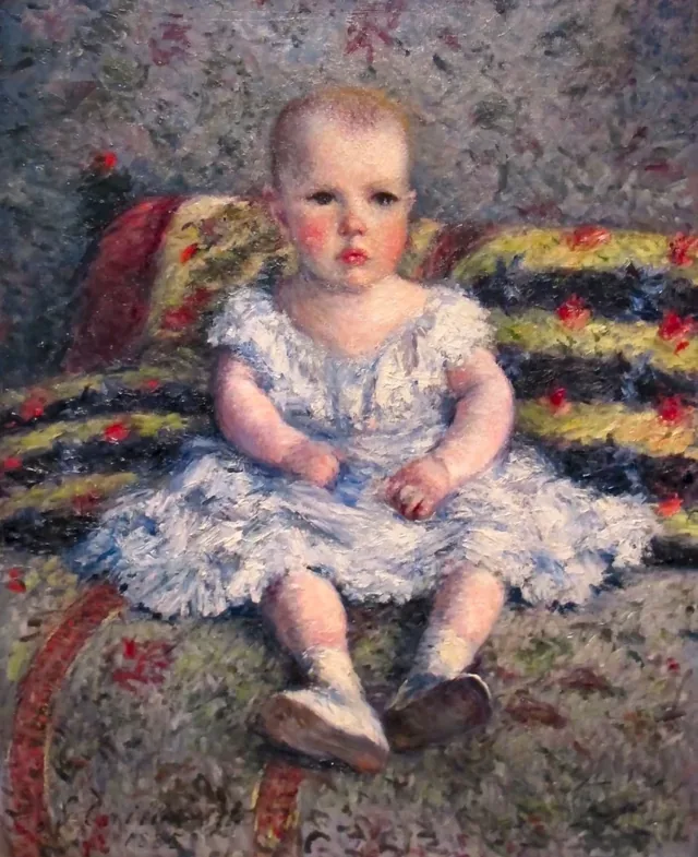 子ども時代のモーリス・ユゴーの肖像