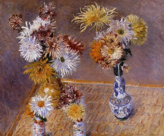 菊の四つの花瓶