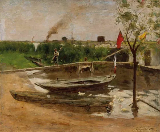Remise de barques près de Port-Marly