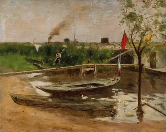 Remise de barques près de Port-Marly